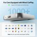 Wireless CarPlay Adapter 2026 Upgraded AI Box Carplay Suitable for Apple iPhone & Android, with Compact Size, Plug-and-Play Convenience, and Fast, Stable Connection for CarPlay & Android Applications