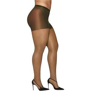 Hanes womens Curves Control Top Sheer Toe Silky Sheer Pantyhose With Wicking Cool Comfort, 1X/2X