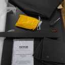 VEVOR 2 Drawers Washer Dryer Countertop with Shelf, 54" x 27" Wooden Laundry Countertop with 2 Hooks & Non-Slip Pads, Washer and Dryer Covers for The Top, Laundry Room Organization and Storage, Black