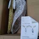 Lighted Christmas Wall Decor Reindeer Head, 28" Pre-Lit 3D Rudolph Hanging Wreath with Battery Operated, 8 Modes & Timer, Light Up for Front Door Window Indoor Outdoor Festive Xmas Holiday