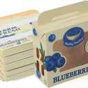 1/2 Pint Paper Berry Baskets  Food-Grade Produce Containers for Blueberries  Vented, Eco-Friendly, FSC-Certified Blueberry Storage Gift Boxes for Farmers Market & Home Use (Pack of 50)