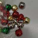 100pcs/ 1in Small Bells for Crafts Tiny Bells and Craft Bells in Bulk Small Jingle Bells for Crafting Christmas Halloween Decorations, 4 Bright Colors Jingle Bell