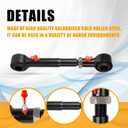 Adjustable Front Sway Bar Quick Disconnects for Jeep Wrangler TJ 1998-2006 & Cherokee XJ 1984-2001, Stabilizer Bar End Links for 2.5"-6" Lift, 2PCS Off-Road Suspension Links