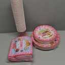 Funnymoom 250 Pcs Candyland Party Decorations Sweet Candy Lollipop Paper Plates Cups and Napkins Disposable Halloween Sweet Candy Themed Tableware Set for Baby Shower Birthday Party Supplies Serves 50