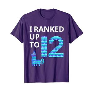 I Ranked Up To 12 Birthday Video Game Llama Piata Birthday T-Shirt S