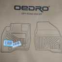 OEDRO Floor Mats Fit for 2019-2026 Chevrolet Silverado GMC Sierra 1500 & 2020-2026 2500HD 3500HD Crew Cab Bench Seat, All-Weather Protection Floor Liners, TPE Material Car Mats, Black, 2019-2026|Bench Seat| Double Cab| W/O underseat storage