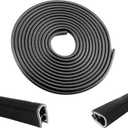 16.5Ft Car Door Edge Guards - Black Universal Fit Door Edge Protector, Rubber U Shape Automotive Door Trim Molding for Sedans Trucks SUV ATV - No Glue Required (Black, 16.5FT)