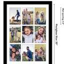 Americanflat 4x6 Collage Picture Frame with Polished Plexiglass - Multi Picture Frames Fit Nine 4x6 Photos or Use as One 14x20 Frame for Wall Display - Signature Collection - Black