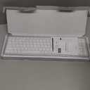 Wireless Keyboard and Mouse Combo - Full Size Slim Thin Wireless Keyboard Mouse with Numeric Keypad 2.4G Stable Connection Adjustable DPI (White & Silver)