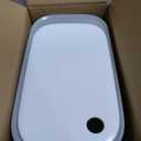 MOPALL Small Bathroom Cans with Lids, Motion Sensor Bathroom  Can, Narrow Waterproof Plastic 3.5 Gallon Automatic Adsorption Touchless Garbage Can, White