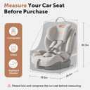 Car Seat Travel Bag for Airplane with Wheels, 4 Spinner Wheels, 900D Heavy Duty Padded Carseat Travel Bag, Ergonomic Backpack with Waist Support, Universal Fit for Convertible Infant Seats