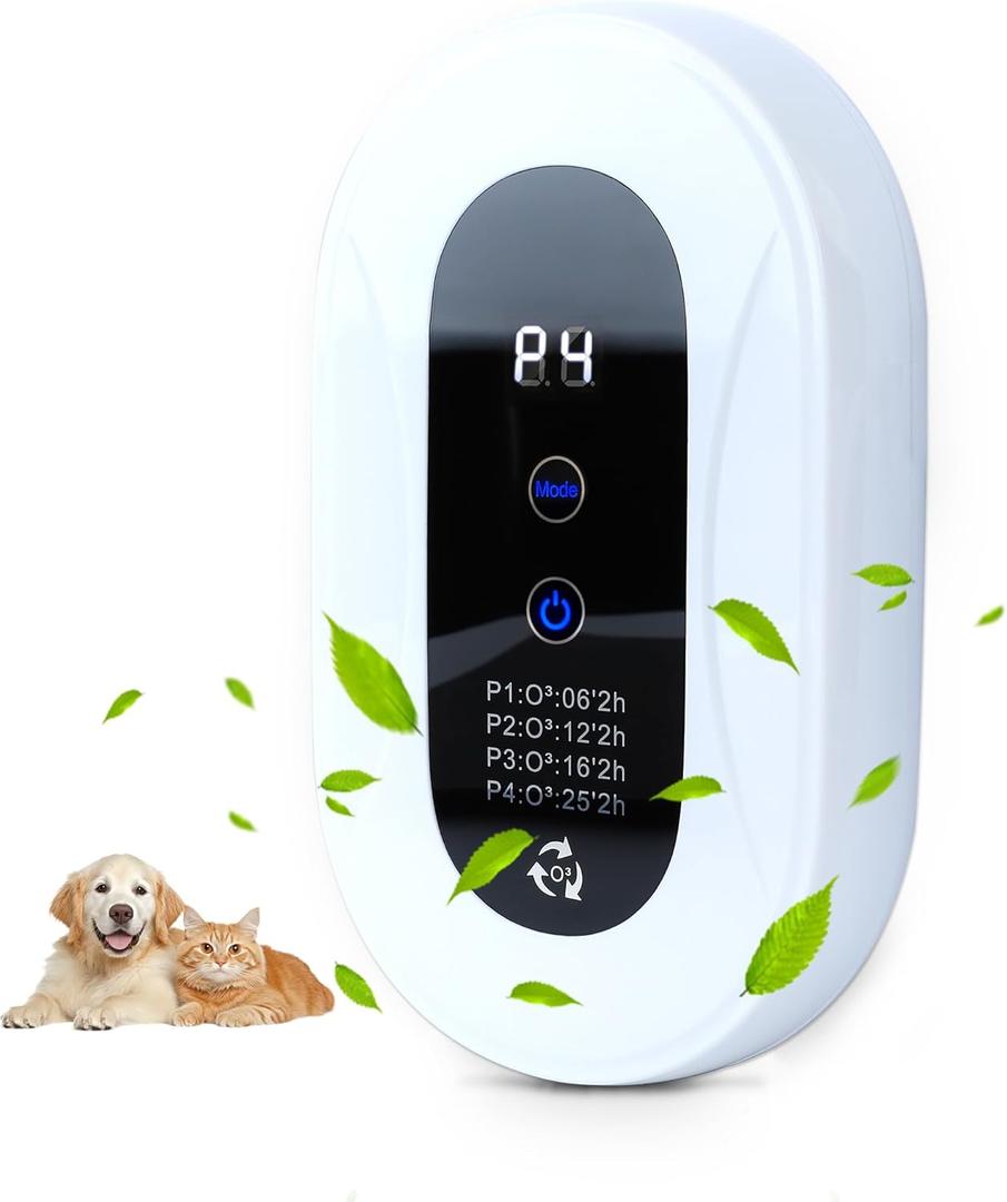 Cat Box Deodorizer for 99% Strong Odor Plug in Ionizers Air Purifier for Whole House,Litter Box Deodorizer for Pet Bedroom Kitchen Toilet Litter Box Shoe Cabinet Smell(1)