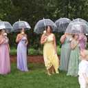 Clear Bubble Umbrella – See Through, Rain & Windproof Umbrella for Weddings, Prom, Graduation and Outdoor Events - Automatic Open, Crook Handle, Clear Dome