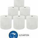 Genuine Joe Hardwound Roll Towels, White, 7" x 850', 6 Count