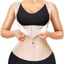 uJunlan Waist Trainer for Women - Sauna Suit Sweat Vest for Working Out Med