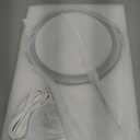 UBYMET Lighted Makeup Mirror, Rechargeable Height Adjustable Double Sided, 1x/10x Magnifying with 3 Color, Brightness Adjustable, 360° Rotation Vanity, Gift for Women