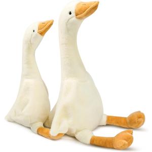 2 Pack Goose Stuffed Animal - 19.7" Stuffed Duck & 15.7" Cute Duck Plush Toy, Goose Plush Toy Soft Swan Hugging Pillow, Goose Toys Gift for Kids Boys Girls Party Favors Gifts