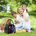 Black Cat Lunch Bag for Woman Reusable Funny Animal Leakproof Insulated Lunch Box Cooler Tote Bag Food Snack Container for Men Woman Adult Work Travel Picnic Cat Lover Gifts