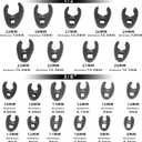 DPTOOL Crows foot Wrench Set 1/2" and 3/8 Drive Flare Nut Crowfoot Wrench Set Metric 8-32mm 6 Point Crows Feet Wrench Set 21Pcs Flare Nut Wrench Kit for Removing Nuts from hard-to-reach Areas