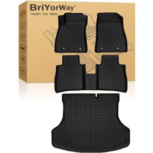 Car Floor Mats for Nissan Sentra 2014 2015 2016 2017 2018 2019 Accessories, for Nissan Sentra All Weather Automotive Floor Mats & Cargo Liner