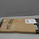 Malier Indoor Dog Gate with Door, 26-41" Extra Wide Full Metal Pet Gate Short Dog Gate for Stairs, Pressure Mount 10'' Tall Small Puppy Low Gate Easy Step Over for Doorways (Black)