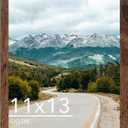 11x13 Picture Frame Deep Brown for Wall Hanging, Wood 11 x 13 Frame Photo Frame for Wall Horizontally or Vertically, Deep Brown, 1 Pack