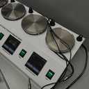 Digital Magnetic Stirrer with Hotplate 0~2400 RPM Mixer Plate Magnetic Lab Stirrer Mixer with Stirring Bar (4 Unit Plate)