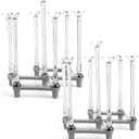 Yesland 2 Pack Retractable Cup Drying Rack, Plastic Non-slip Bottom Mug Tree Holder Organizer Rack Stand for Drinking Glass and Sports Bottle Drainer for Kitchen