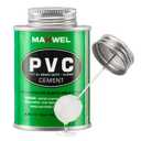 PVC Cement Pipe Glue  Fast Dry Plumbing Solvent Weld Waterproof Clear Finish for PVC Pipe, Vinyl & Inflatable Repair 4.2 fl oz Leak Proof Can