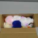 Fuzzy Monster Keychains Bulk Cute Plush Keychain Party Favor for Birthday Prizes Elementary Gifts Goodie Bags Stuffers Carnival Items Keyring for Backpack