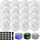 SIBAYS Cat Water Fountain Filters, Pet Water Fountain Filter Replacement for 3.5L/118oz Pet Fountain, Made of Activated Carbon and PP Cotton, 16 Filters, 16 Pump Sponges, 2 Muffler Sponges(Model: L04)