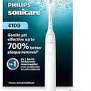 Philips Sonicare 4100 Power Toothbrush, Rechargeable Electric Toothbrush with Pressure Sensor, White HX3681/23