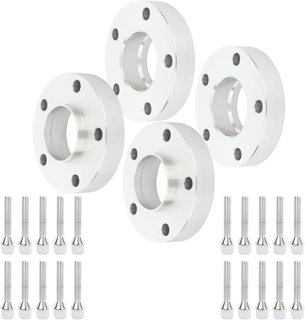 OCPTY 4PCS 30mm Wheel Spacers 5x120 Adapters 12x1.5 Studs 72.56mm Hub Bore fit for 2011 for BMW for 1 Series M / 2008-2013 for BMW for 128i / 2008-2013 for BMW for 135i