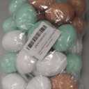 ZEAYEA 24 Pieces Wooden Fake Eggs, 3 Color Faux Eggs for DIY Easter Eggs, Crafts and Easter Decorations, Fake Eggs for Children Play