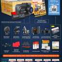 ROVE R2-4K DUAL Dash Cam Front and Rear, STARVIS 2 Sensor, FREE 128GB Card Included, 5G WiFi - up to 20MB/s Fastest Download Speed with App, 4K 2160P/FHD Dash Camera for Cars, 3" IPS, 24H Parking Mode