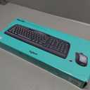 Logitech MK335 Quiet Wireless Keyboard and Mouse Combo - Black/Silver Keyboard and Mouse Combo Wireless, Ambidextrous
