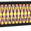 2s Wall-Mounted Patio Heater 5 Modes, Indoor/Outdoor Heaters for Patio, 1500W Infrared Electric Garage Heaters with Remote, Space Heater for Garden,Backyard IP55 Resistant, 24H Timer, Black