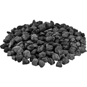 Mr. Fireglass Natural Lava Rock, 0.8"-1.2" Medium Volcanic Lava Rock for Indoor & Outdoor Fire Pits, Fireplaces, Fire Bowls & Fire Table, Decorative Garden Landscaping, Potted Plants -10 Pounds, Black