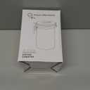 Black Airtight Coffee Canister with Window – Stainless Steel Food Storage Jar with Date Tracker