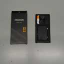 Vihibii for Samsung Galaxy S23 Ultra Case with Card Holder (4 Cards), Built-in 2X Tempered Glass Screen Protector & Slide Camera Cover & Kickstand, Rugged & Shockproof Phone Case for S23 Ultra, Black