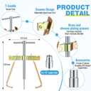 Enhon Faucet Handle Puller, Compression Sleeve Puller Tool with 1/2 Inch Compression Sleeve Removal Adapter, Adjustable Handle Sleeve Puller, Corroded & Frozen Supply Stops, Compression Ring Puller