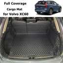 Cargo Mat Compatible with 2018-2026 Volvo XC60 Trunk Mat (and Rear Left and Right Side Panels) Cargo Liners for XC 60 All Weather Anti-Slip