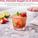 Frigidaire Countertop Crunchy Chewable Nugget Ice Maker, Compact, 33lbs per Day, Metallic Finish
