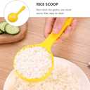 BESTOYARD Rice Paddle Scoop Mold Set 4Pcs Non-Stick Plastic Rice Serving Spoon for Sushi Ball Making and Porridge Kitchen Utensil 7.28 Inch