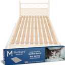 Meliusly SlatSure Full Size Bunkie Board  Heavy Duty Vertical Bed Slats & Foldable Wooden Support Board for Sagging Mattress or Platform Bed Frame, Box Spring Alternative and Replacement
