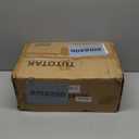 TUTOTAK Narrow Bookshelf, 8-Tier Bookcase, Spine Book Shelf for Small Space, Corner Standing Shelf for Living Room, Office, Study, Entryway, Rustic Brown BS06BB008