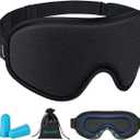 WAOAW Sleep Mask with Storage Pouch & Earplugs