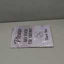 Please No Food Or Drinks Sign - Customer notice, no eating or drinking, A4 size (White Adhesive)