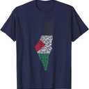 Palestine Free Palestine in Arabic Free Gaza Palestine Flag T-Shirt, L