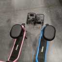 Set Of 2 Hiboy Q2 Lite Electric Scooters with Seat for Kids Ages 410, LED Lights, UL Certified, 9.3 MPH, 100W Motor, Easy Control, Pink And Blue